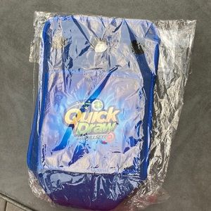 ⚜️NJ Lottery Quick Draw Bullseye Novelty 6 Pack Cooler Bag Carrier!